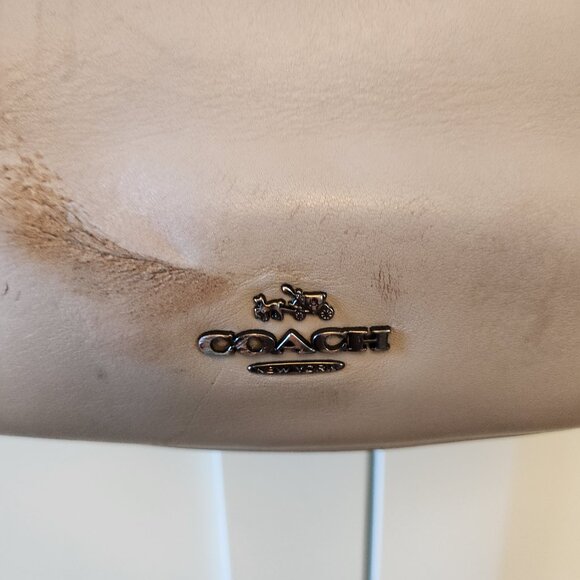 Coach Nomad Hobo in Grey Birch Taupe Willow with Tea Rose Details - Picture 11 of 14